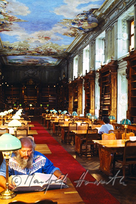 students in the Augustinerlesesaal