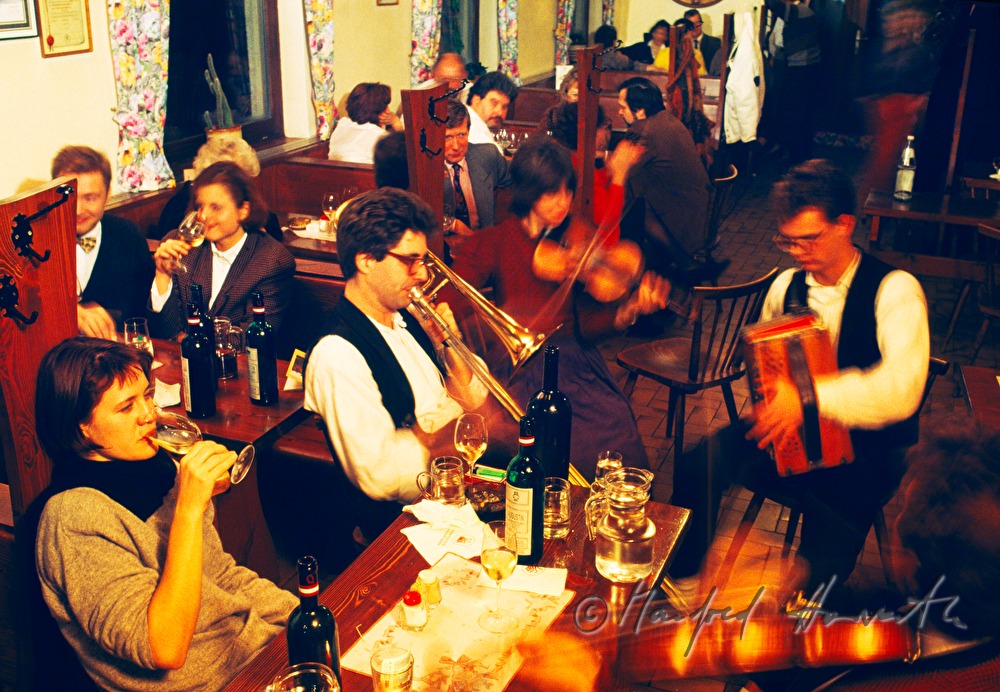 musicians play for the guests