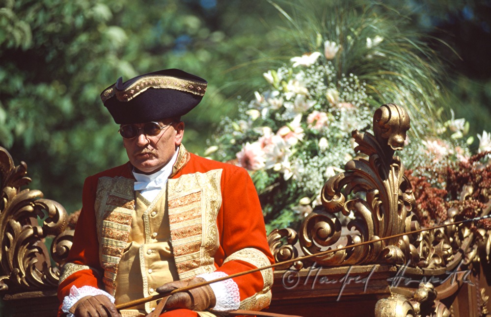 carriage driver in historic costume