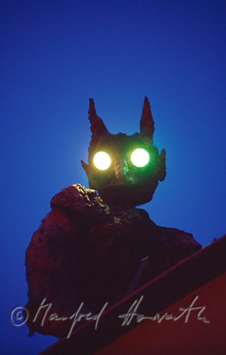 a monster at the entrance