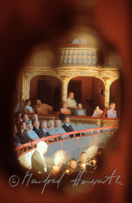 conductor during a concert