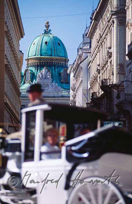 a Fiaker (horse carriage) on the Graben
