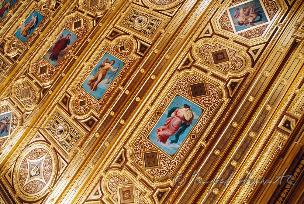 wooden ceiling of the Golden Hall by August Eisenmenger
