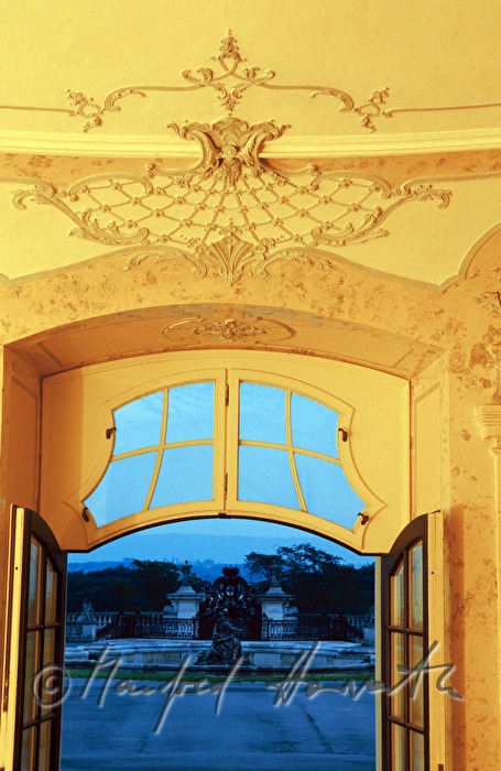 Castle Hof, sala terrena, baroque garden