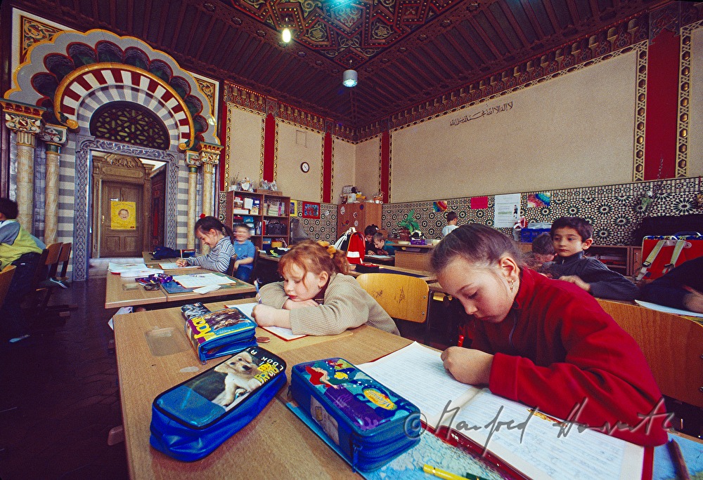 Elementary School, moorish styled classroom