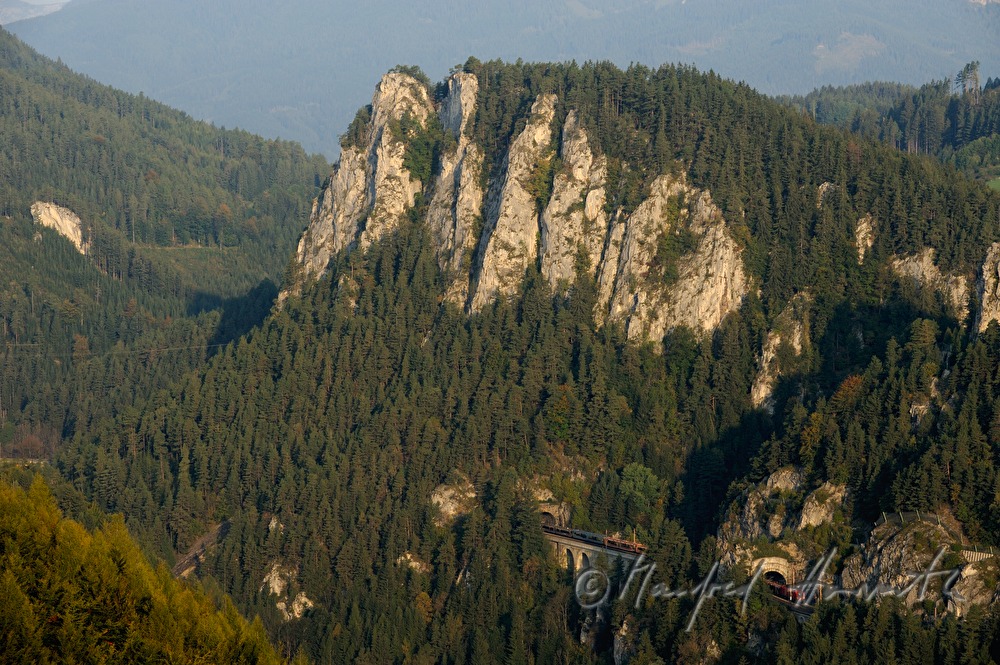 railway tunnel through Polleross Mountain