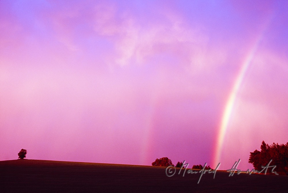 rainbow in the dawn