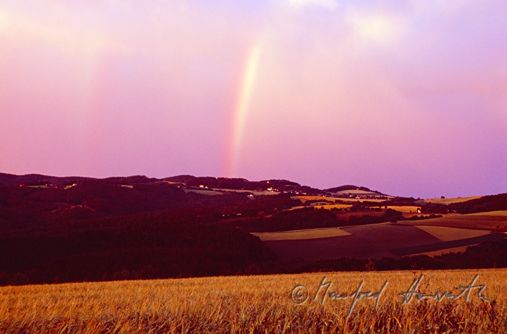 rainbow in the dawn