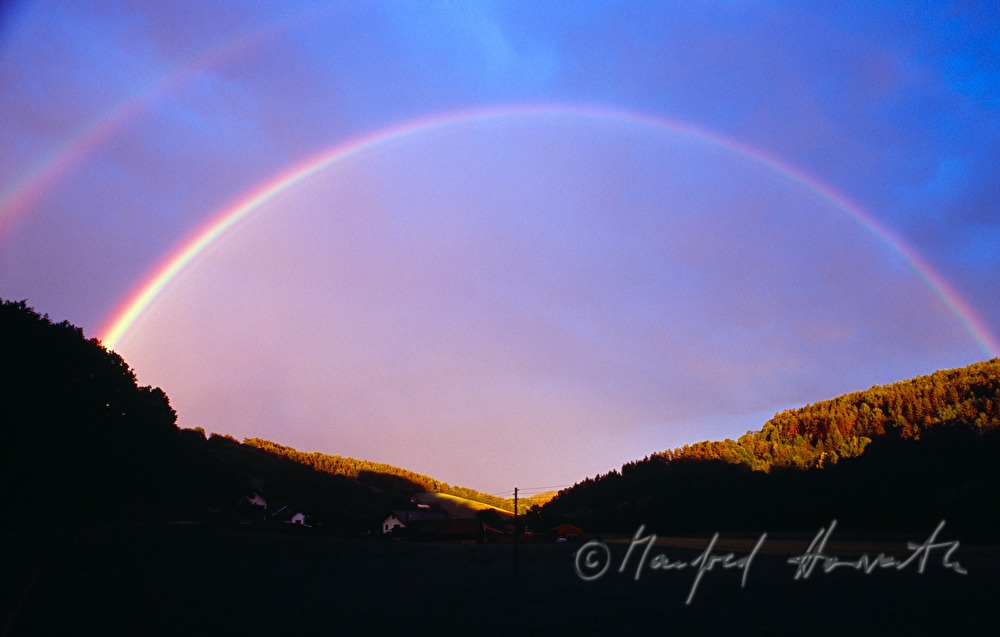 rainbow in the dawn