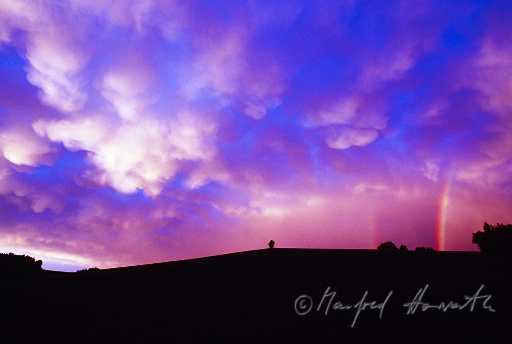 rainbow in the dawn