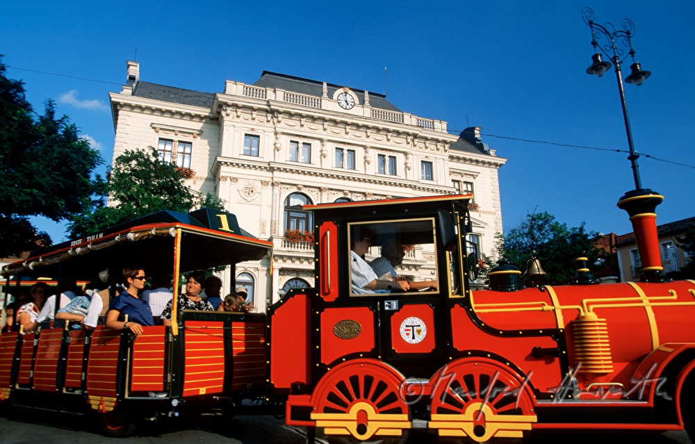 nostalgic Tulln Express on Main Square