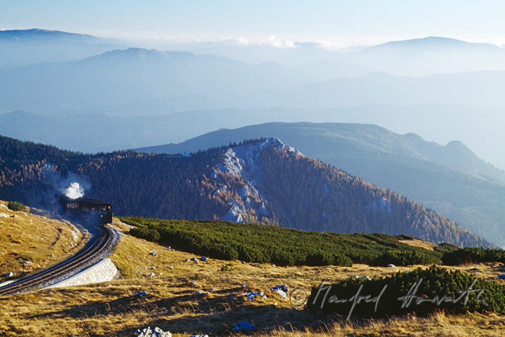 cog railway on the Schneeberg