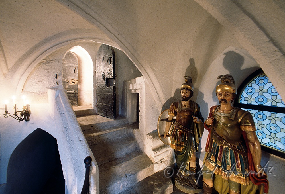 baroque statues of Romans in the Sacral Museum