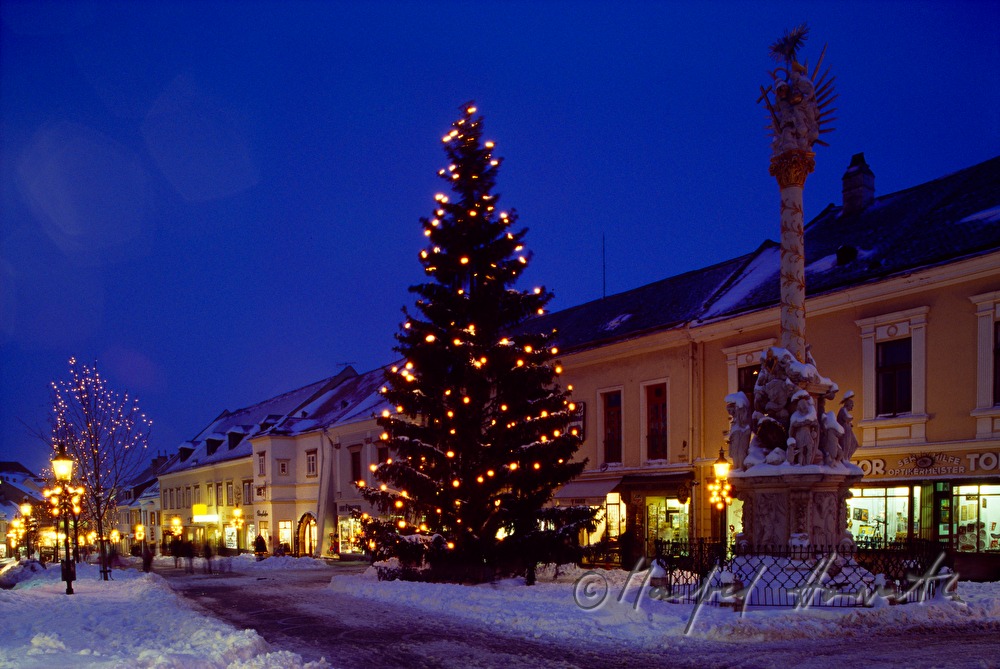 Christmas tree with christmas illuminations
