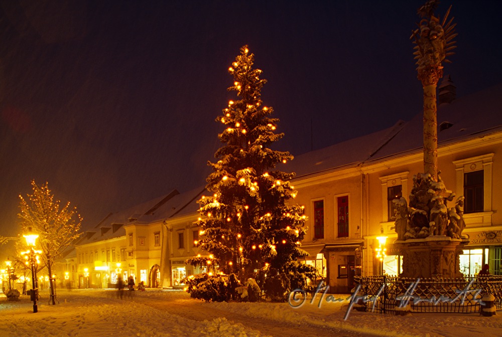 Christmas tree with christmas illuminations