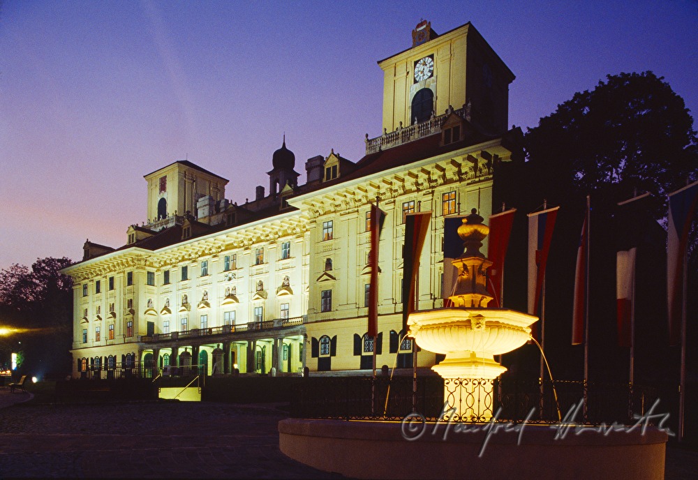 Esterhazy Square with Castle Esterhazy and fountain
