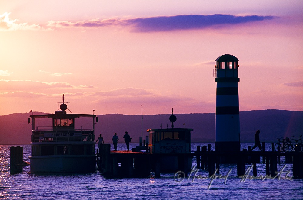 ferryboat near the lighthouse