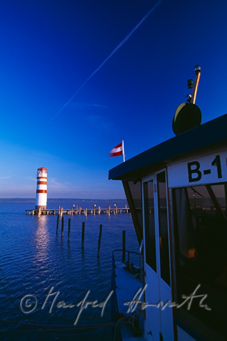 ferryboat near the lighthouse