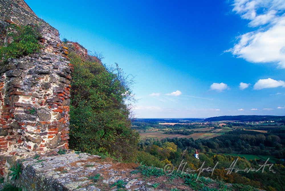 view from bastion to the Strem Valley