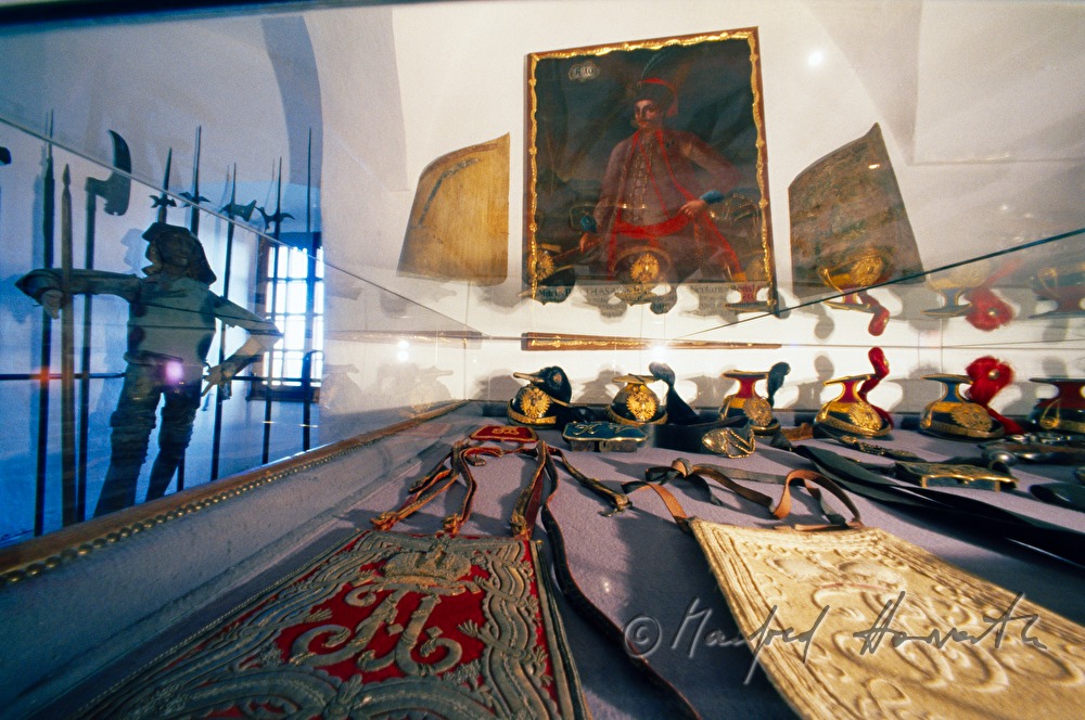 museum in the castle with employee