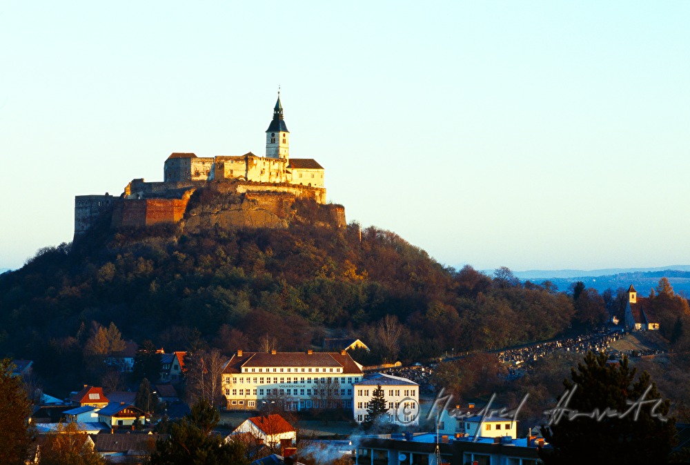 Castle Güssing and the town of Güssing