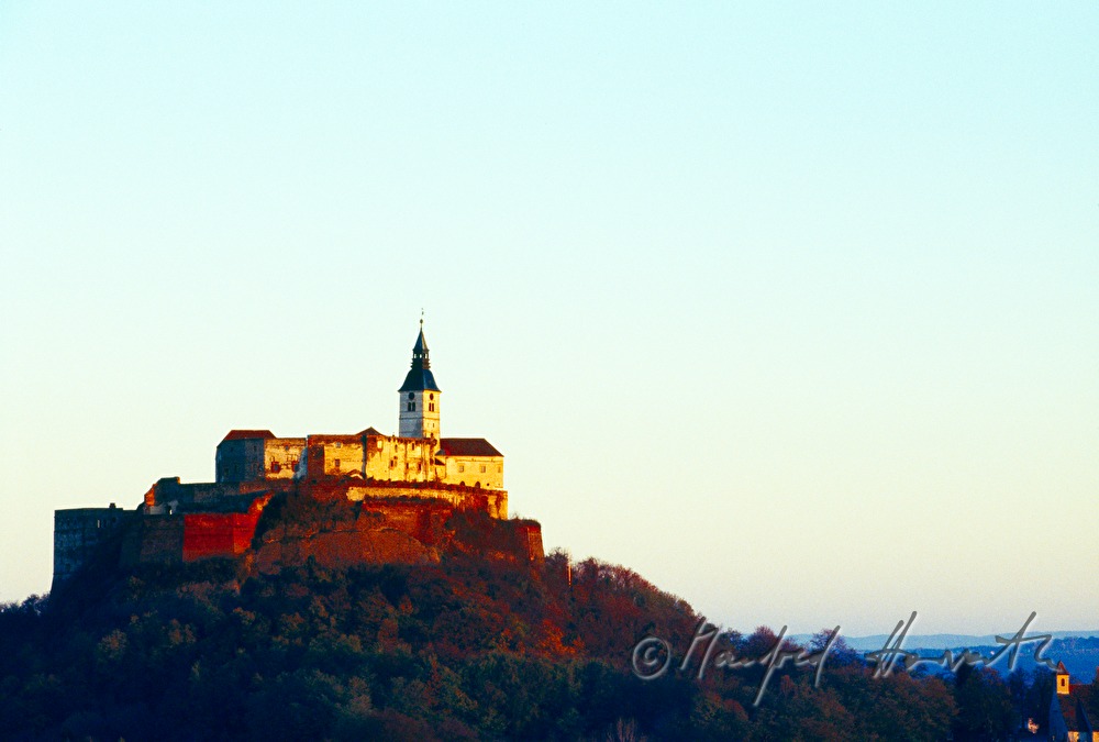 Castle Güssing on top of a volcanic cone