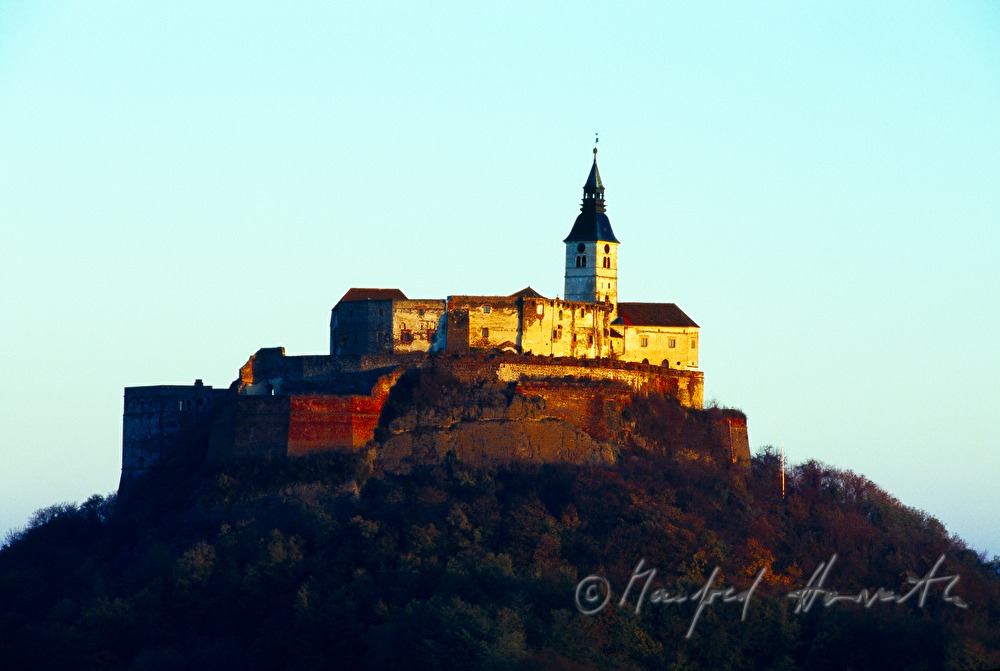 Castle Güssing on top of a volcanic cone