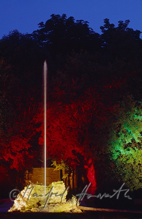 garden sculpture and fountain