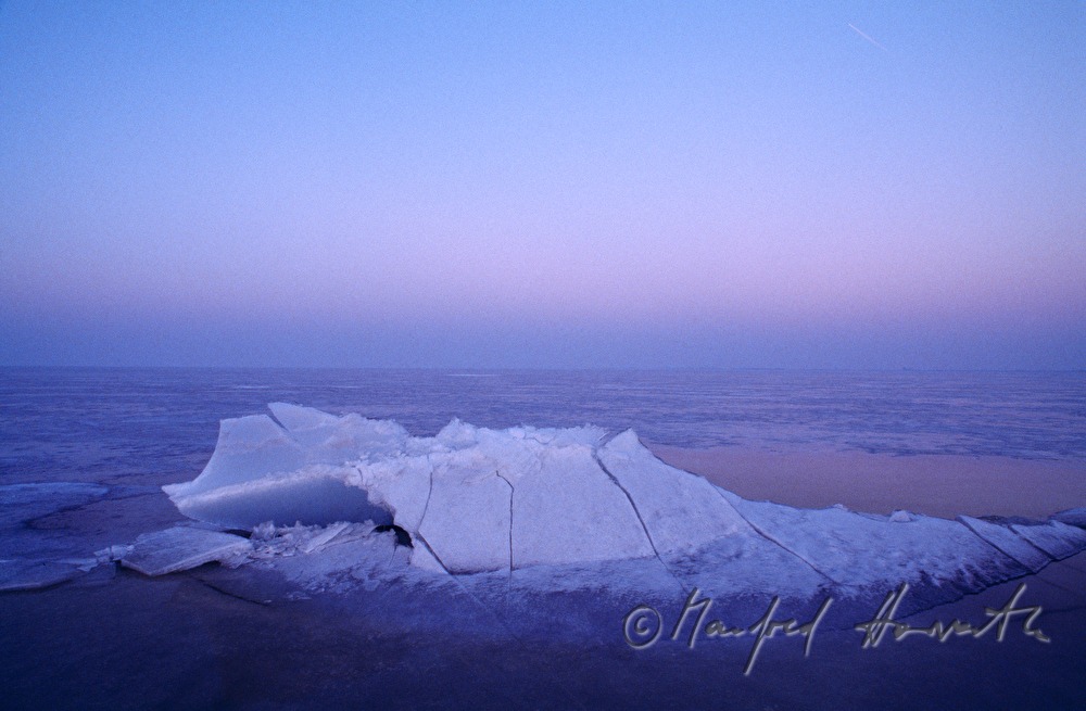 ice jam on weald lake