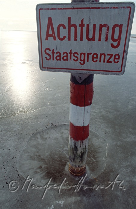 signpost on the border Austria-Hungary