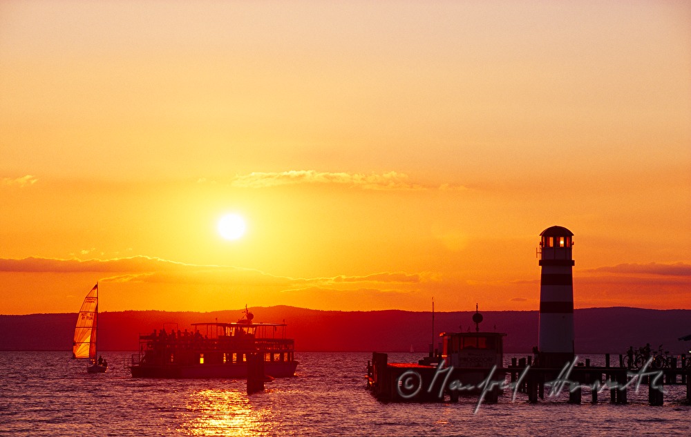 ferryboat near the lighthouse