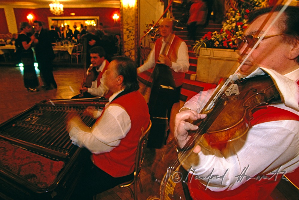 Romani musicians performing