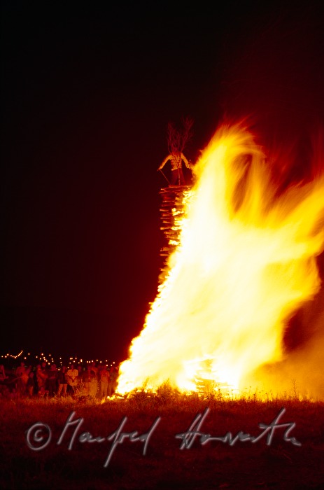 easter fire in the village