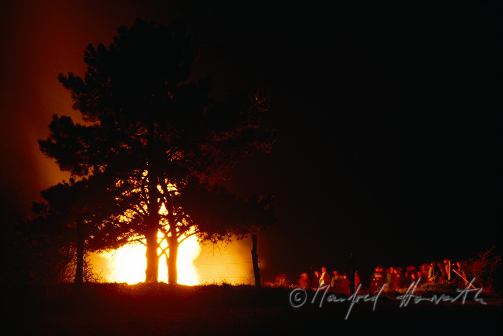 easter fire in the village
