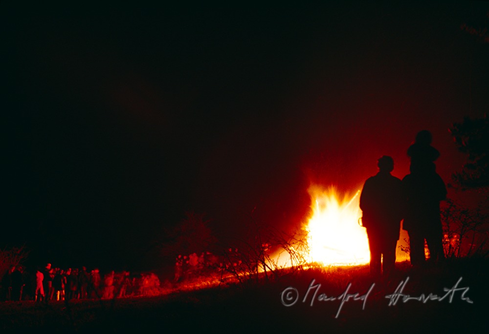easter fire in the village