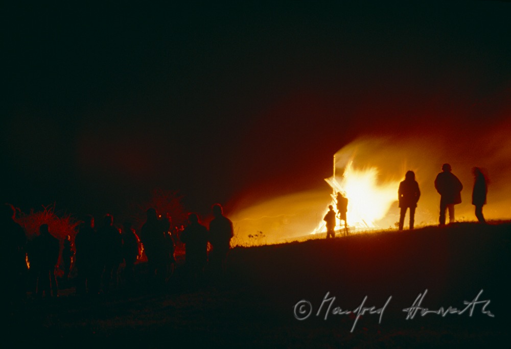 easter fire in the village