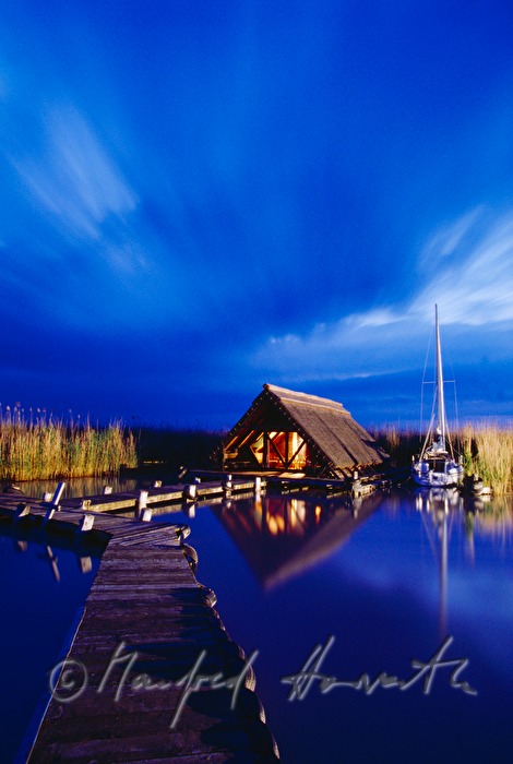water lodge with sailing boat