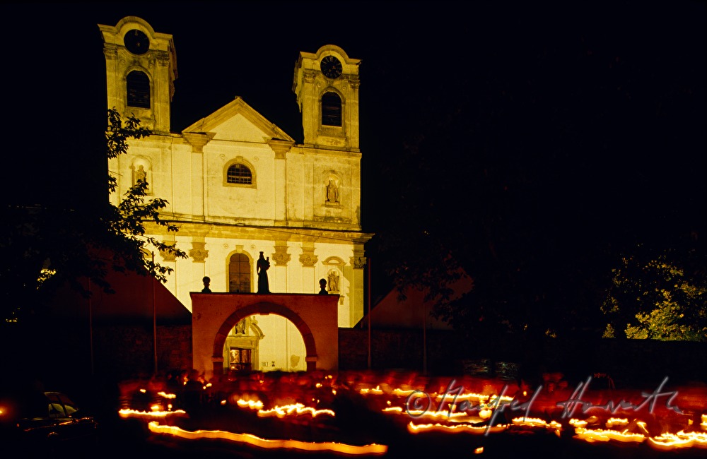 candle procession and Basilica Maria Loretto
