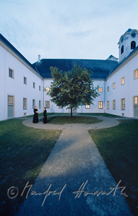 inner courtyard of the monastery