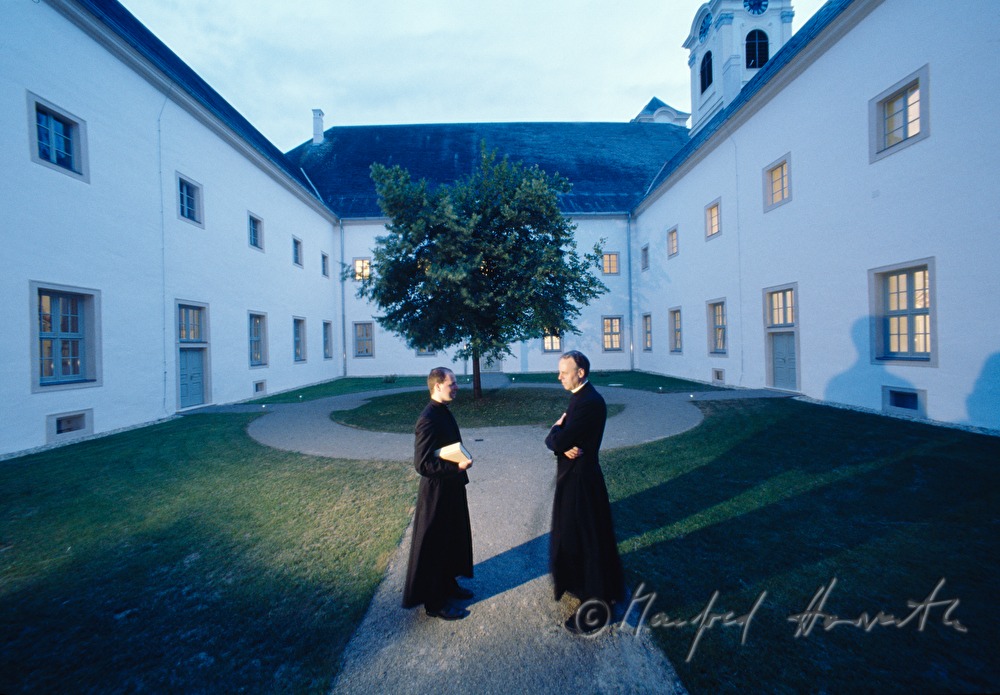inner courtyard of the monastery