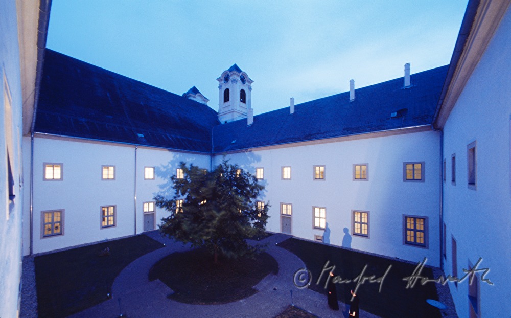 inner courtyard of the monastery