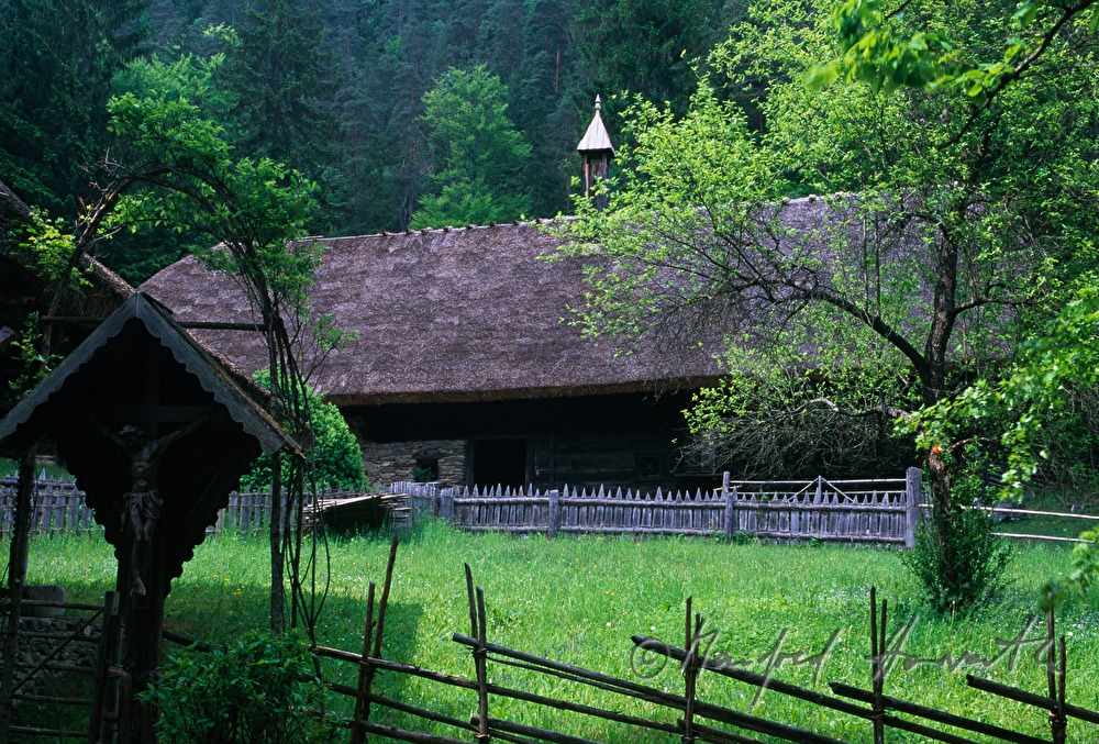 Farmhouses at the open-air museum