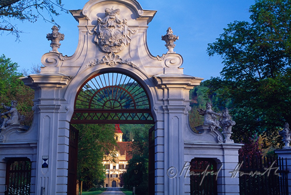 entrance and Castle Eggenberg