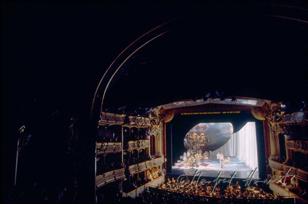 view from the balcony to the stage