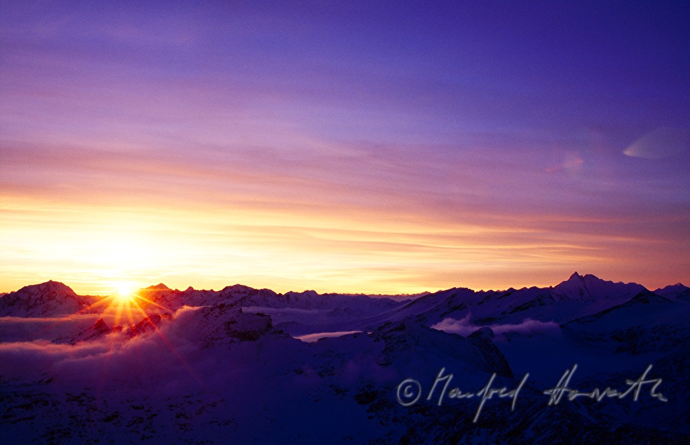 Glocknergruppe, sunrise