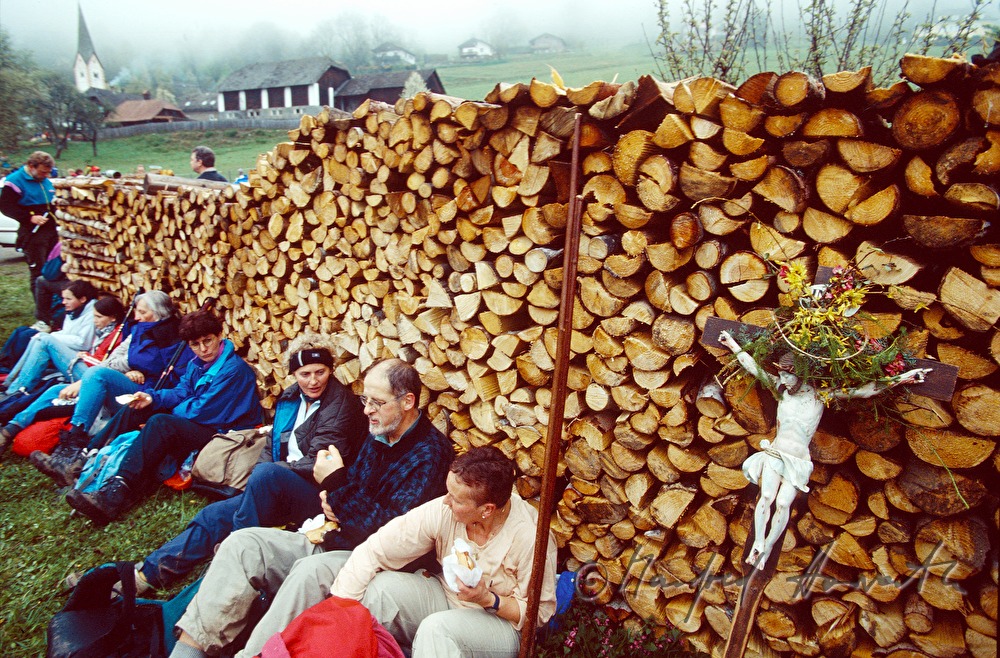 pilgrims have a break
