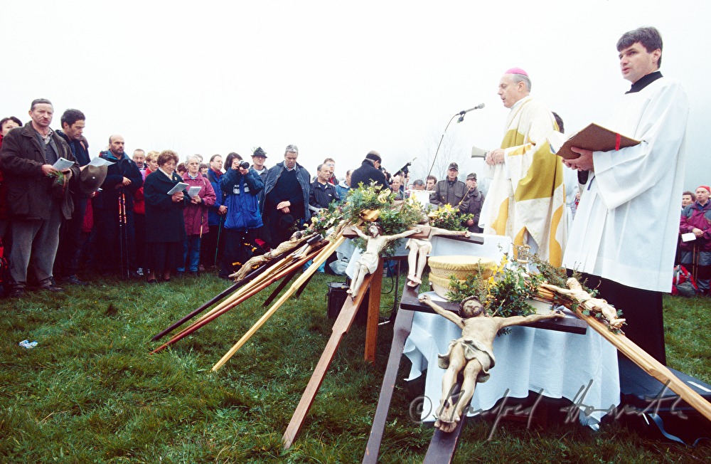 open air service after the night-walk