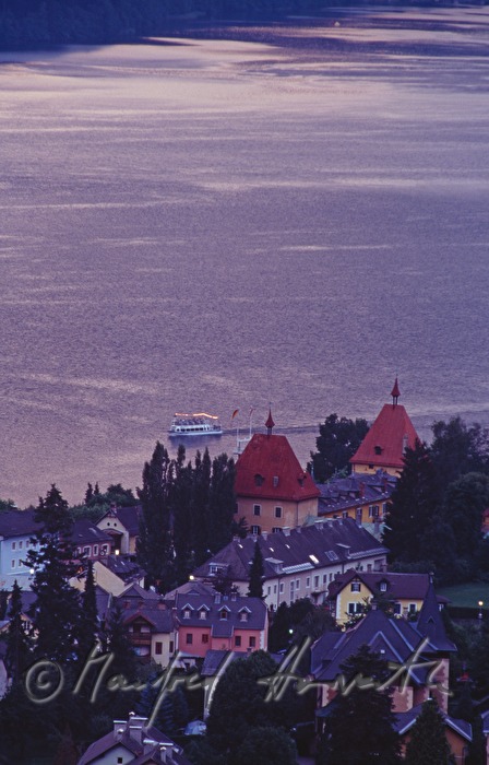 town center of Millstadt and ferry boat