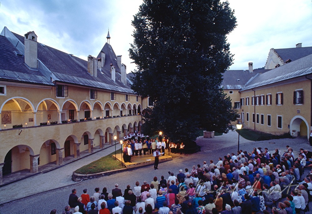 concert in the court of the monastery