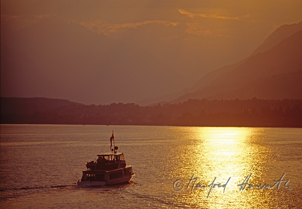 ferryboat heading to landing place